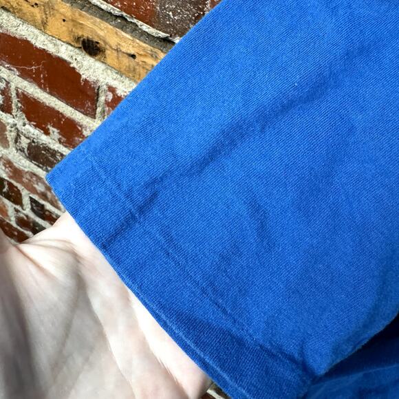 Vintage Memphis Tigers Shirt Size Large Blue Single Stitch Football NCAA USA 90s - Picture 6 of 8